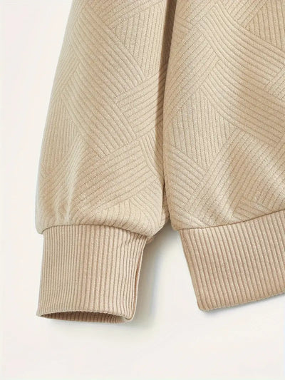 Oscar – Vintage-Zip-Pullover mit geometrischem Design