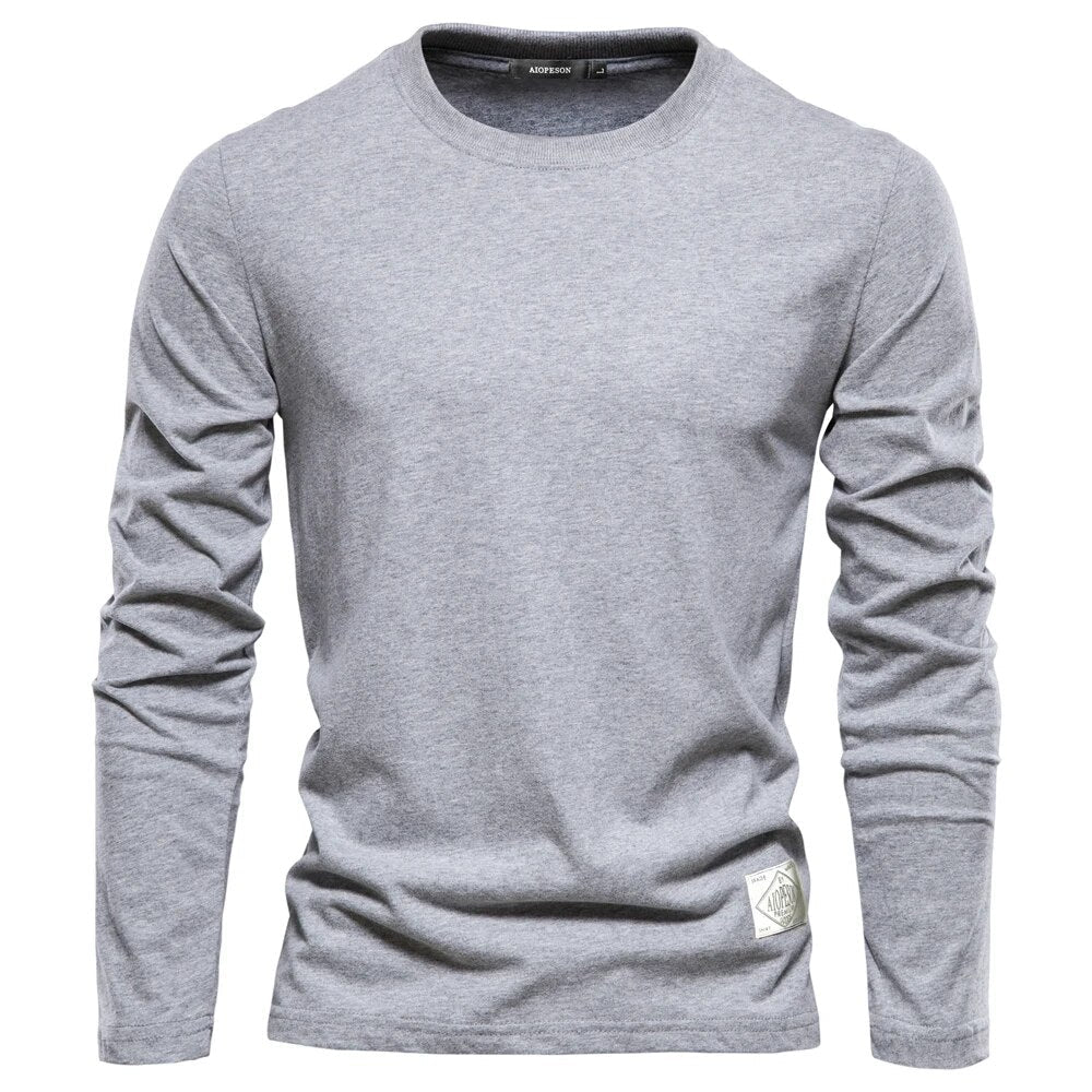 CLAUDIUS I LÄSSIGES LANGARM-T-SHIRT