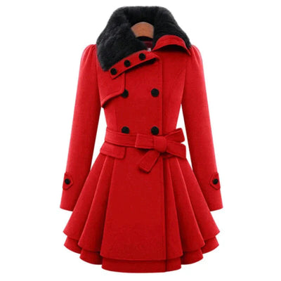 Yena | Trenchcoat-Chic mit Kunstfell