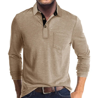GEBHARD I MODISCHES LANGÄRMELIGES POLOSHIRT
