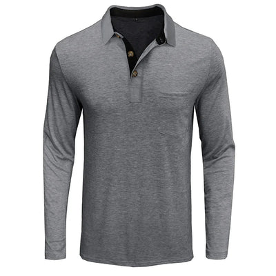 GEBHARD I MODISCHES LANGÄRMELIGES POLOSHIRT