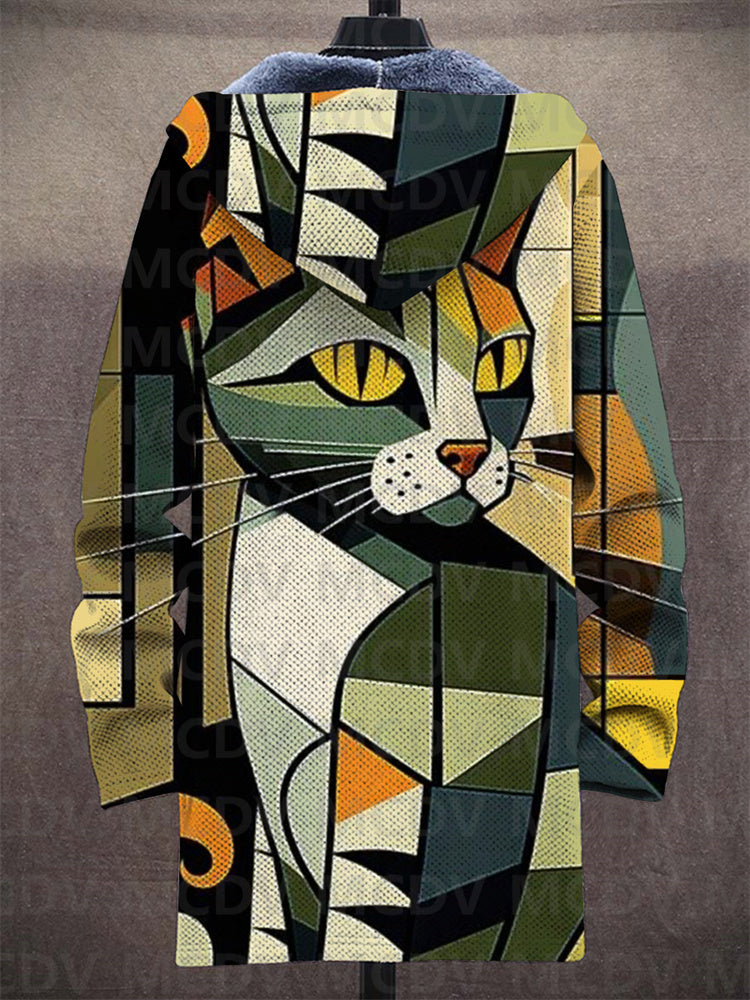 Frederica | Geometrischer Katzen Hoodie