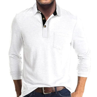 GEBHARD I MODISCHES LANGÄRMELIGES POLOSHIRT