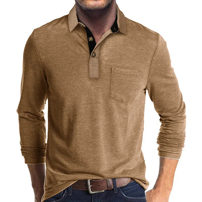 GEBHARD I MODISCHES LANGÄRMELIGES POLOSHIRT