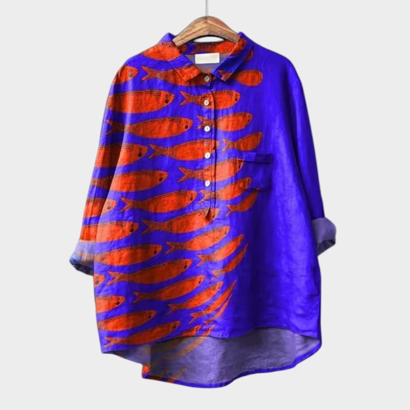 Mariska | Premium Bluse mit Spitzenbesatz