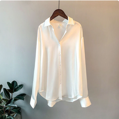 Damen-Satinbluse