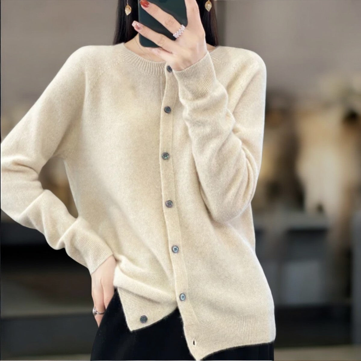 Angelika | Merinowolle Cardigans