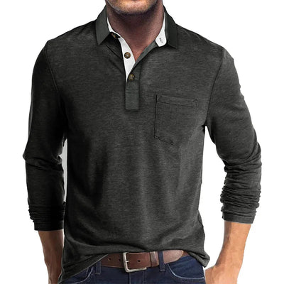 GEBHARD I MODISCHES LANGÄRMELIGES POLOSHIRT