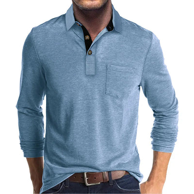 GEBHARD I MODISCHES LANGÄRMELIGES POLOSHIRT