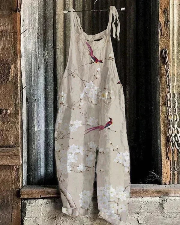 ARIA – Vintage-Overall mit Blumenmuster