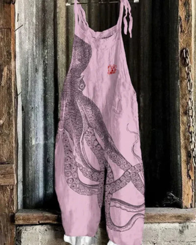 VICTORIA – Weiter Damen-Jumpsuit mit Krakenprint