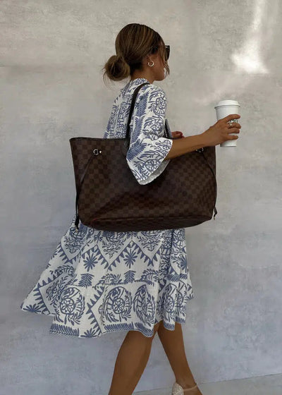 IDALINA I MODISCHES DRUCKKLEID