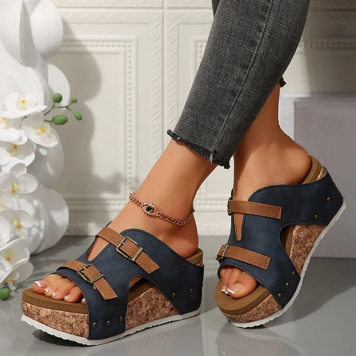 SERHAT – Orthopädische Sandalen mit Keilabsatz