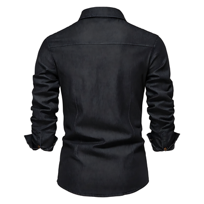 Ruggiero™ - Herren Denim Baumwollhemd