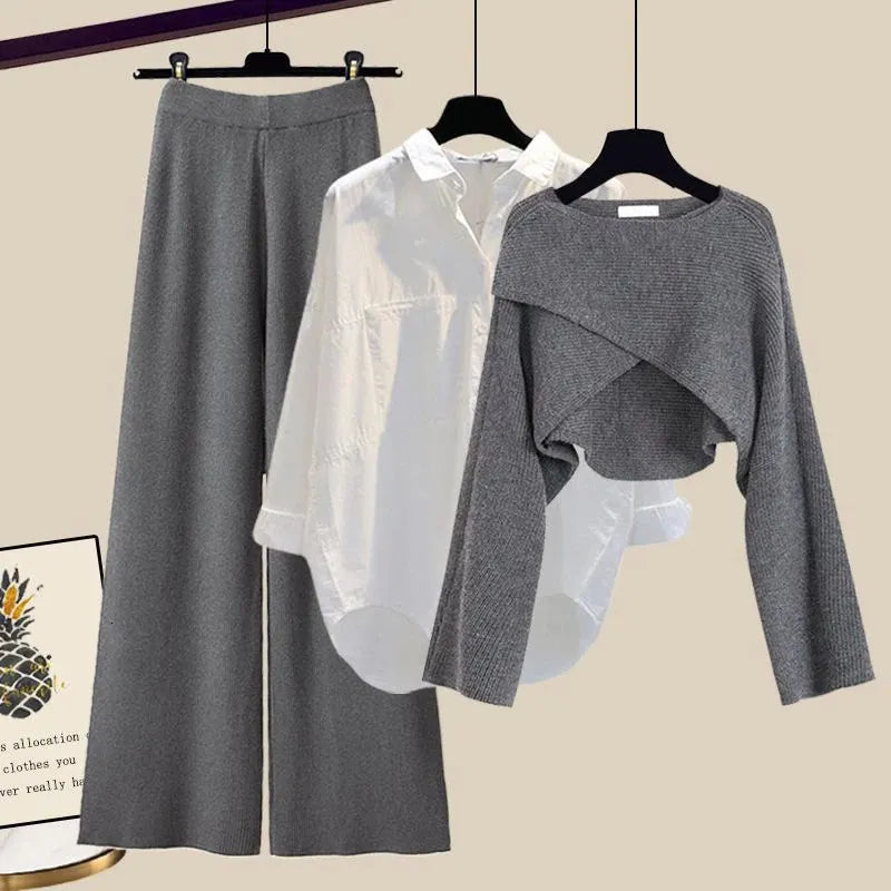 Tina | Bequemes Drei-Teile-Set mit Langarm