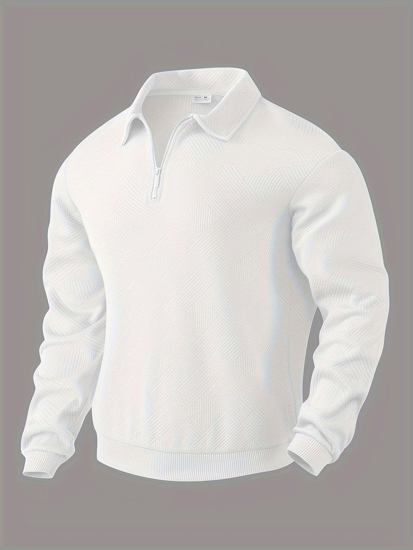 Oscar – Vintage-Zip-Pullover mit geometrischem Design