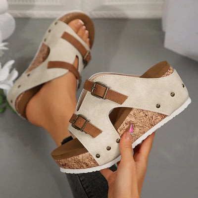 SERHAT – Orthopädische Sandalen mit Keilabsatz