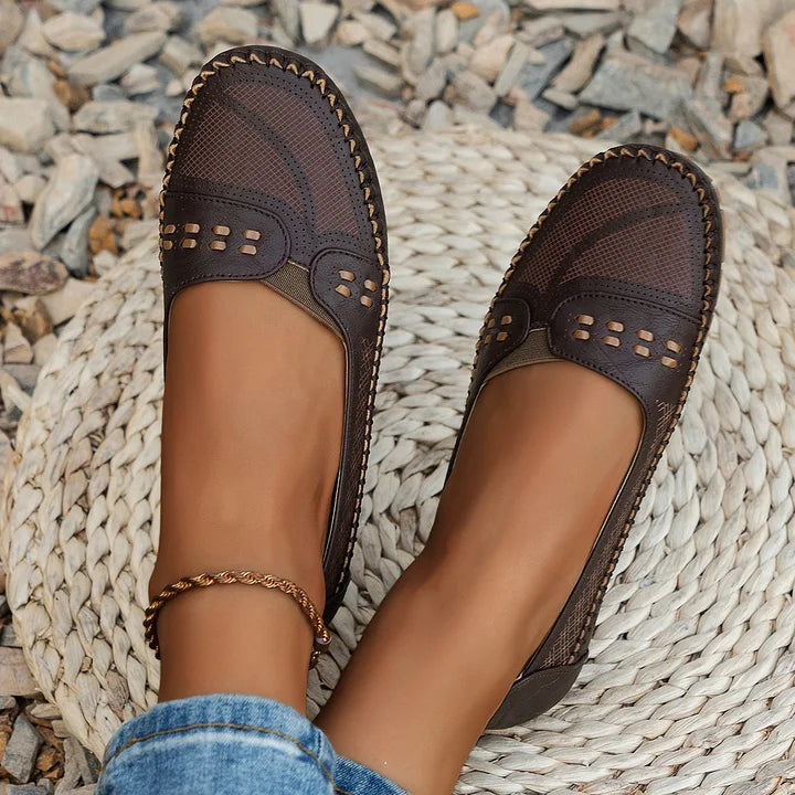CLARA – Atmungsaktive Vintage-Ballerinas