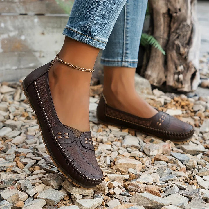 CLARA – Atmungsaktive Vintage-Ballerinas
