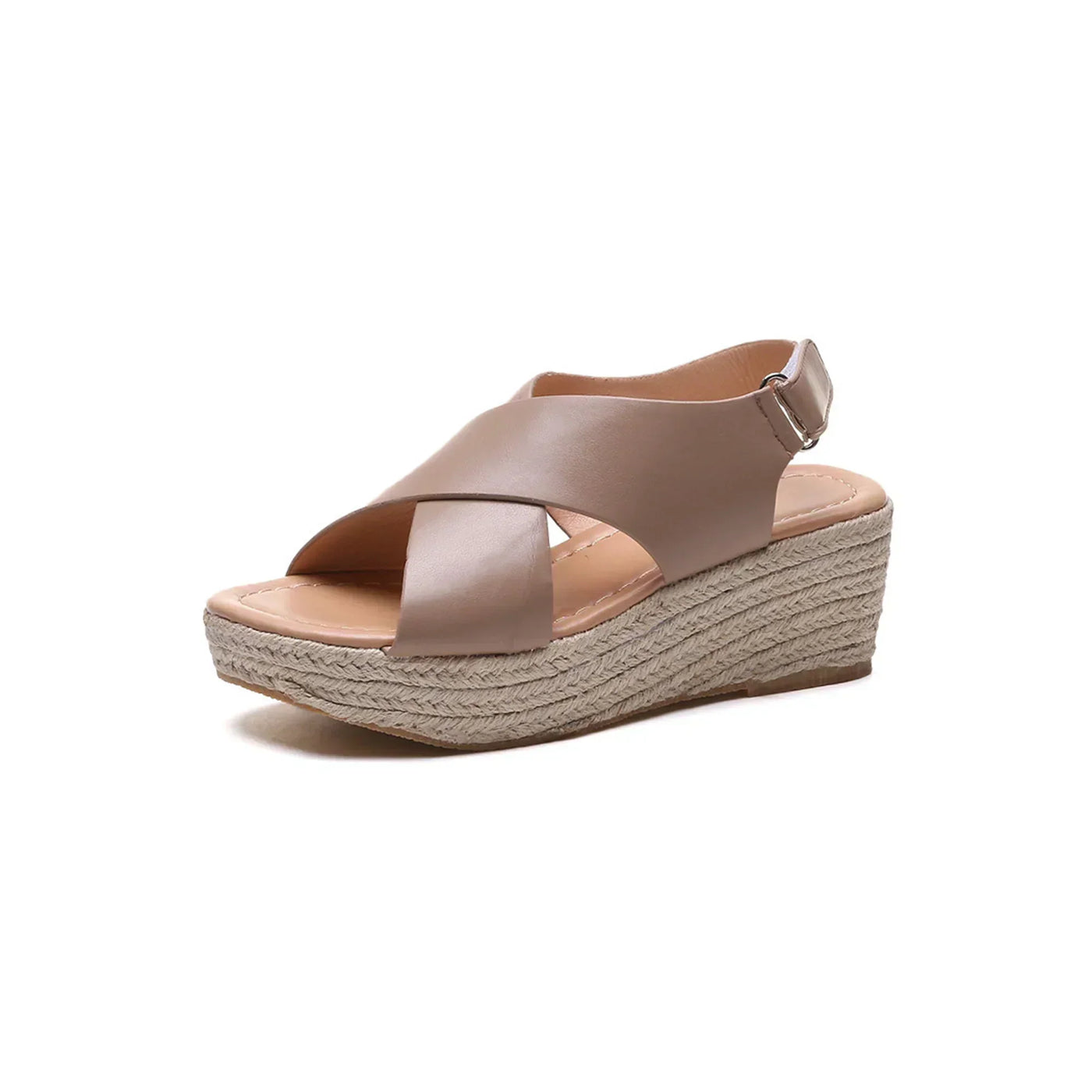 Monika | Stilvolle Keilabsatzsandalen mit Kreuzriemen