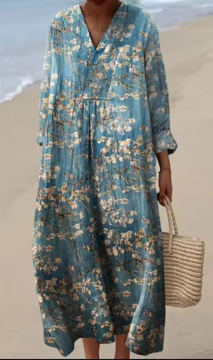 EMILY – Lässiges langes Blumenkleid