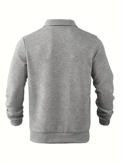 Oscar – Vintage-Zip-Pullover mit geometrischem Design