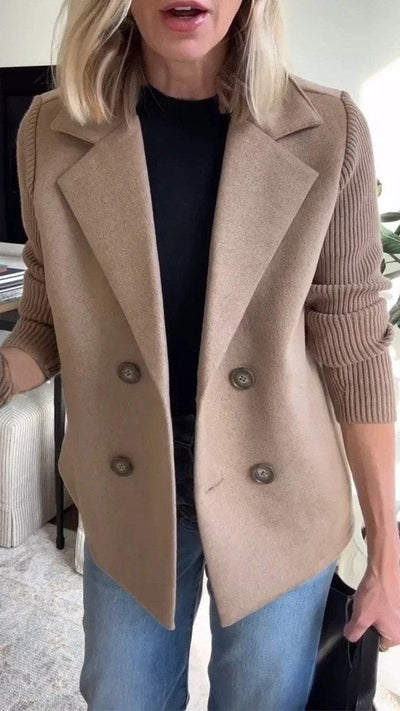 Amelia™ | Stilvoller Blazer mit Strickärmeln