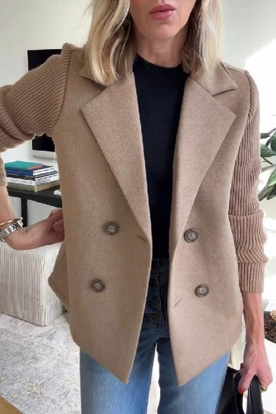 Amelia™ | Stylischer Blazer mit Strickärmeln