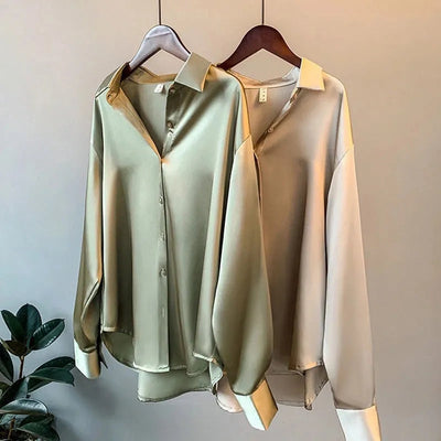 Satinbluse für Damen