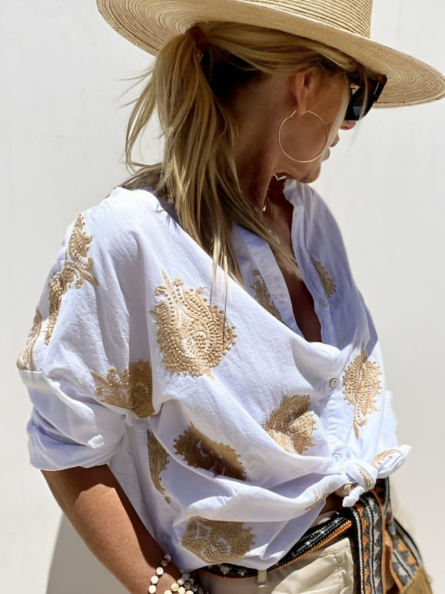 SIMONE – Schicke Bluse im Ibiza-Stil