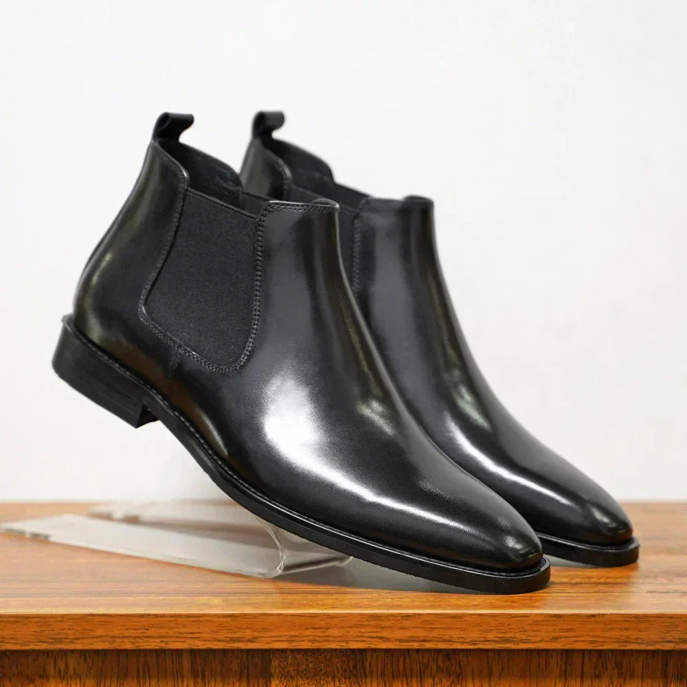 Blake™ | Elegante Chelsea-Stiefel aus feinem Leder