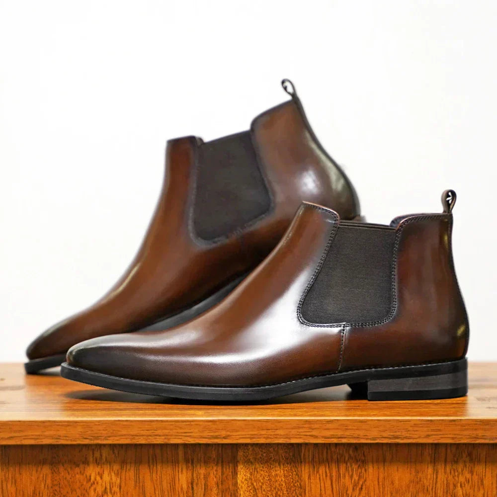 Blake™ | Elegante Chelsea-Stiefel aus feinem Leder