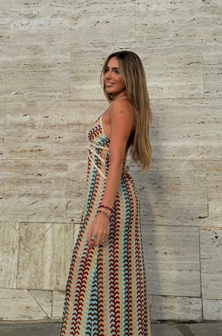 Cancún - Langes Häkelkleid
