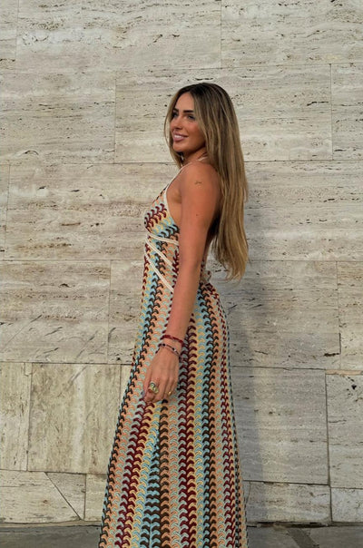 Cancún - Langes Häkelkleid