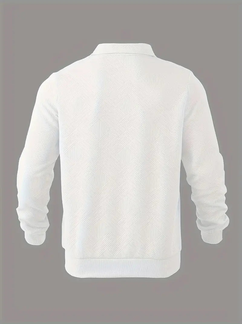 Oscar – Vintage-Zip-Pullover mit geometrischem Design