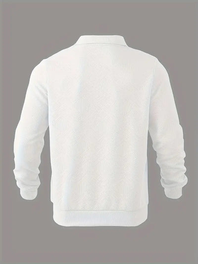 Oscar – Vintage-Zip-Pullover mit geometrischem Design